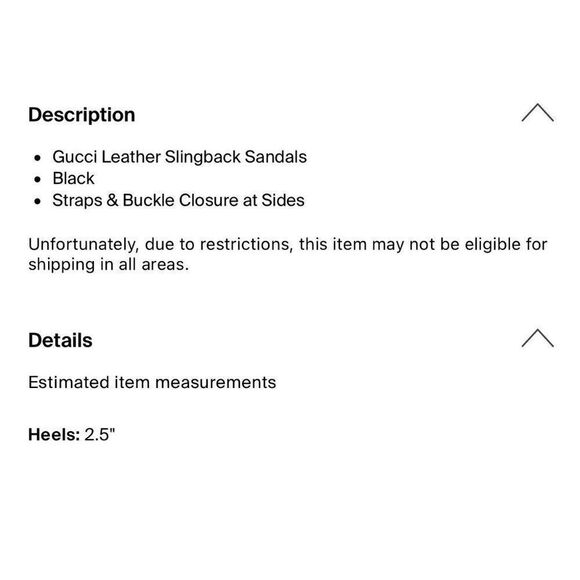 Gucci Authentic Solid Black Leather Thong Slingback Medium Heel Sandals 6.5 - Picture 6 of 8